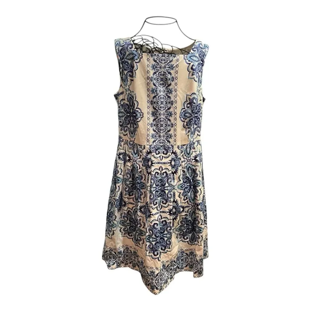 TALBOTS Dress Size 12P Floral Pockets Boho Romantic Ditzy Pockets Fairy Lined